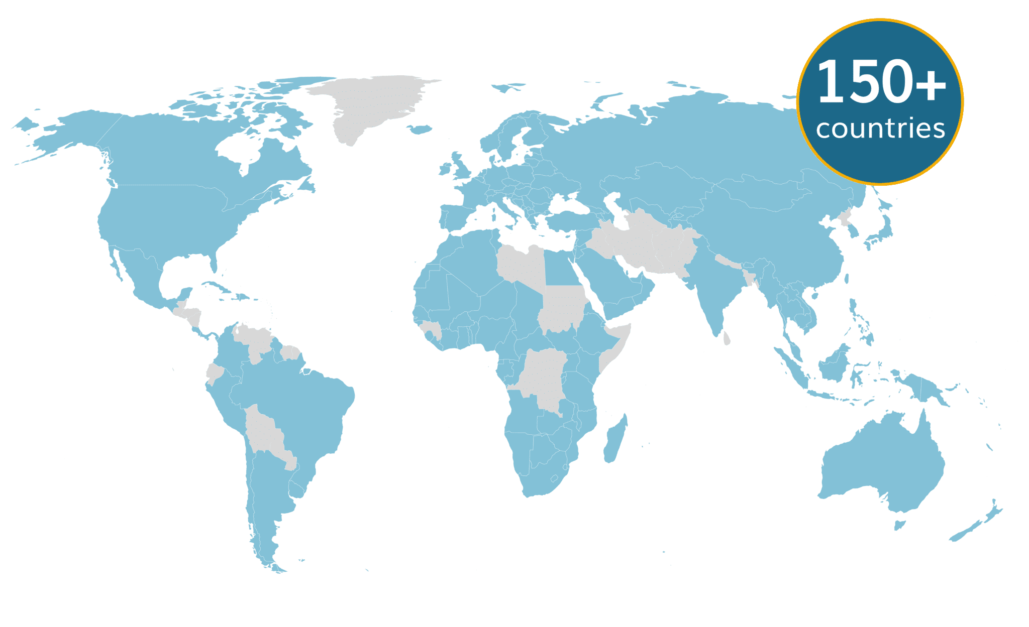 International Services 150+ countries